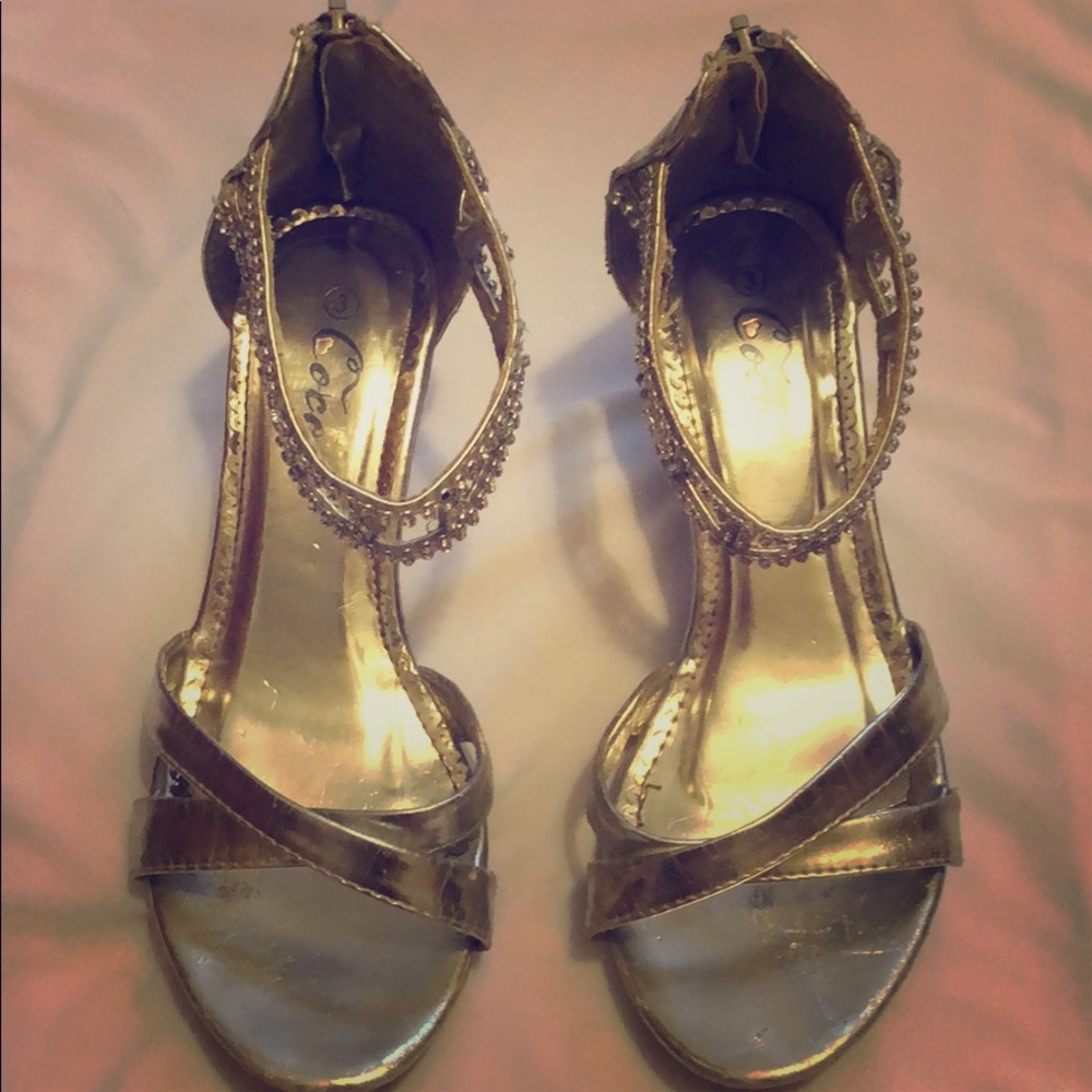 Silver heels